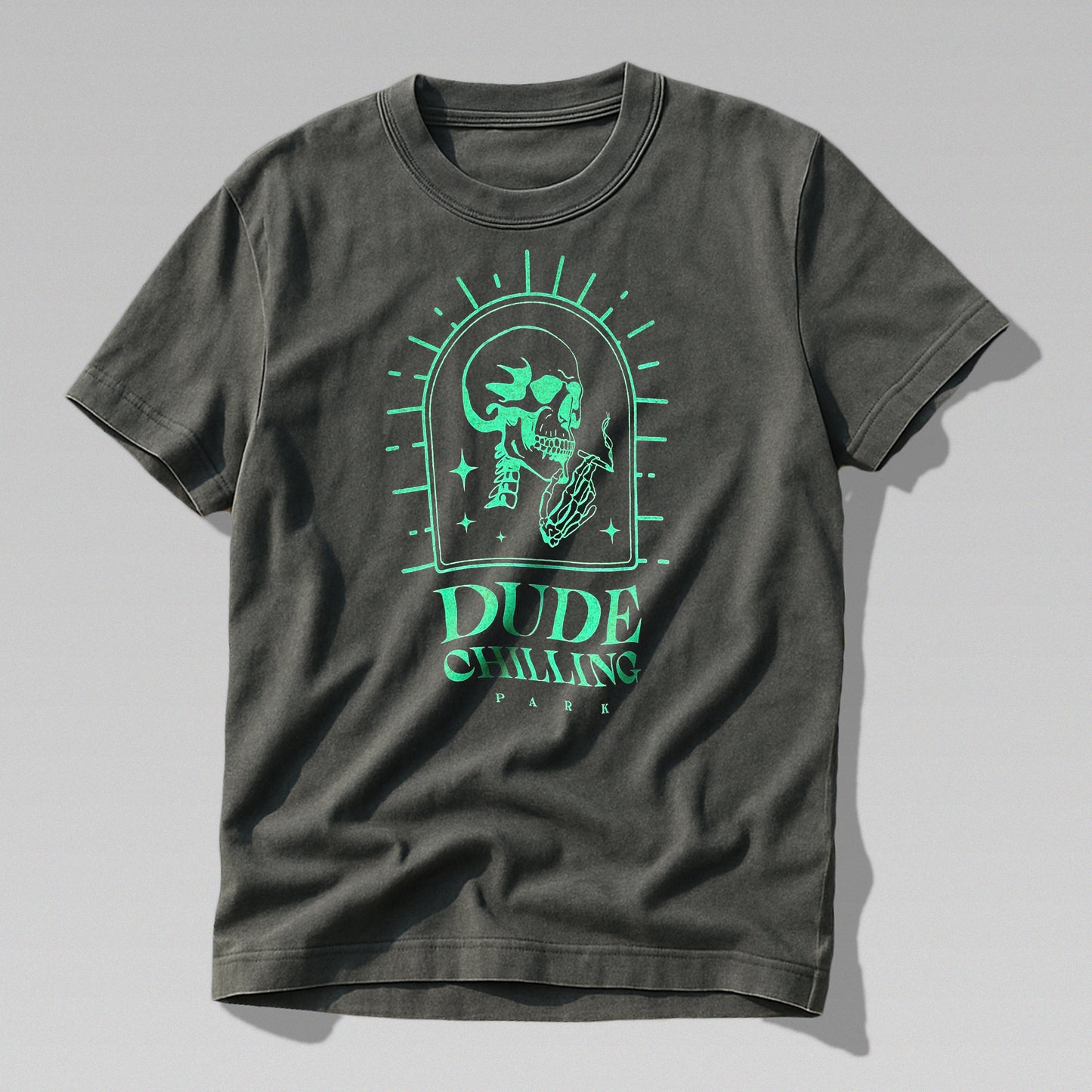 Dude Chilling Skeleton T-Shirt