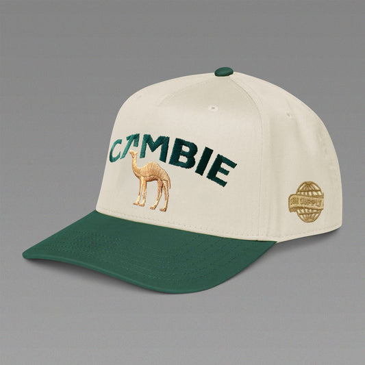 Cambie Camel Snapback (Cream/Green)