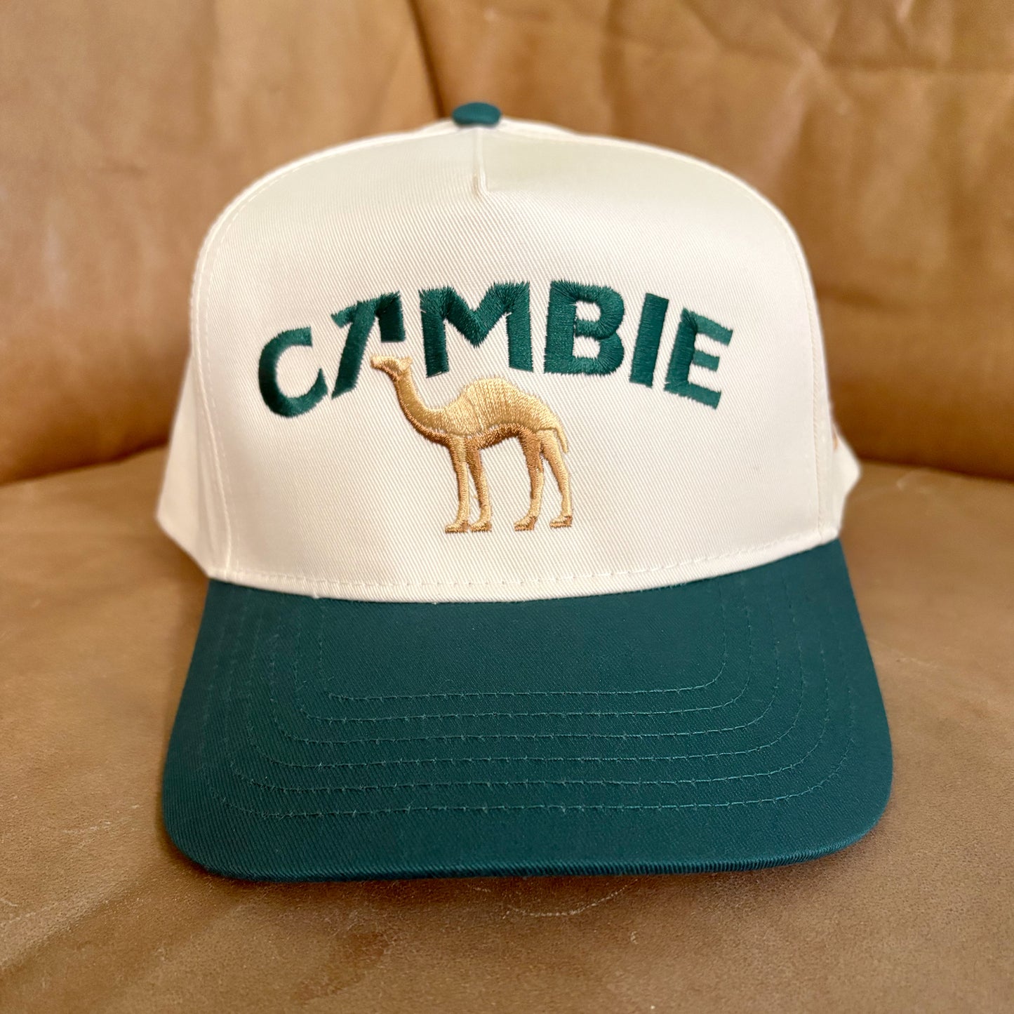 Cambie Camel 2-Tone Snapback (Green)