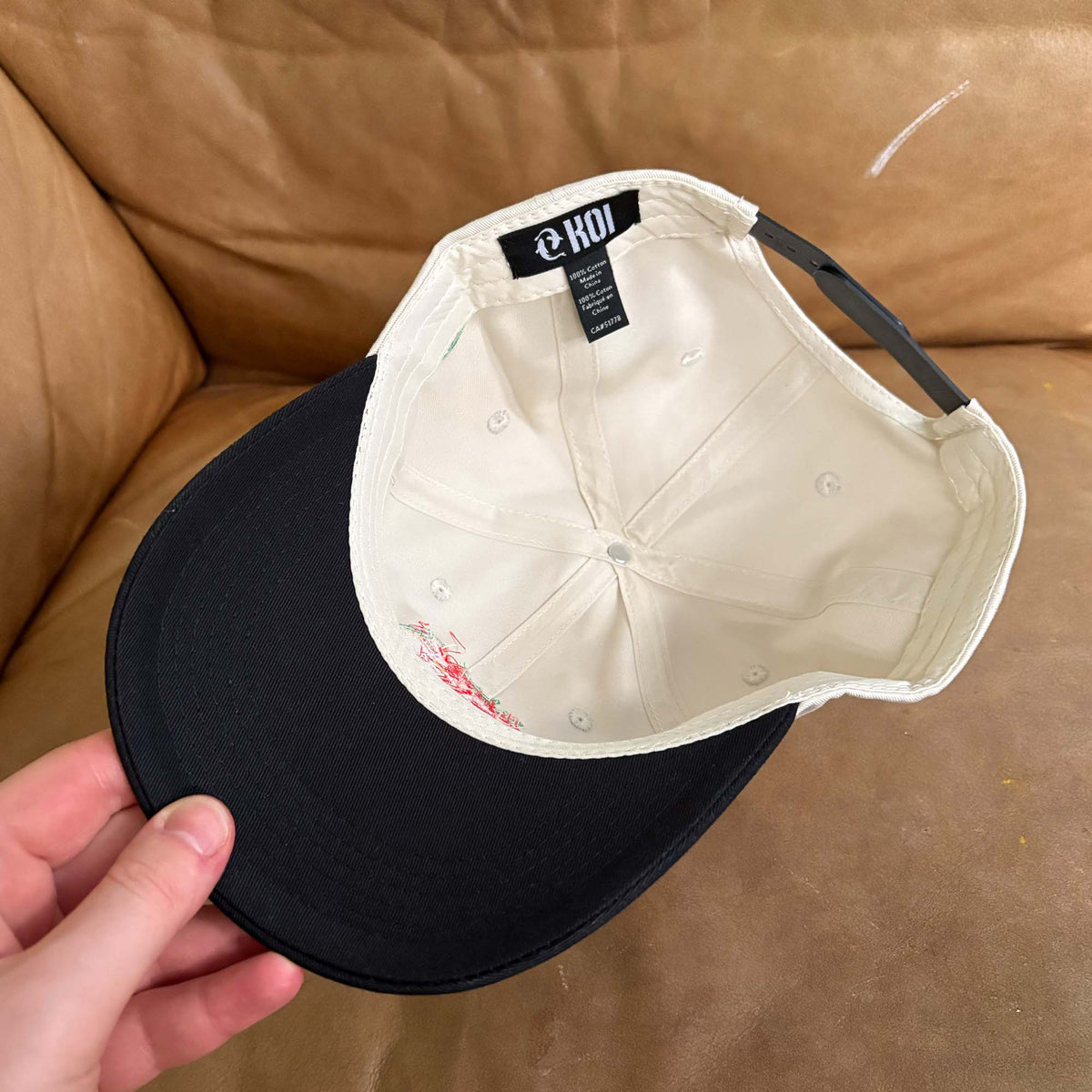 Can I Just Die? Dad Hat (Cream/ Black)