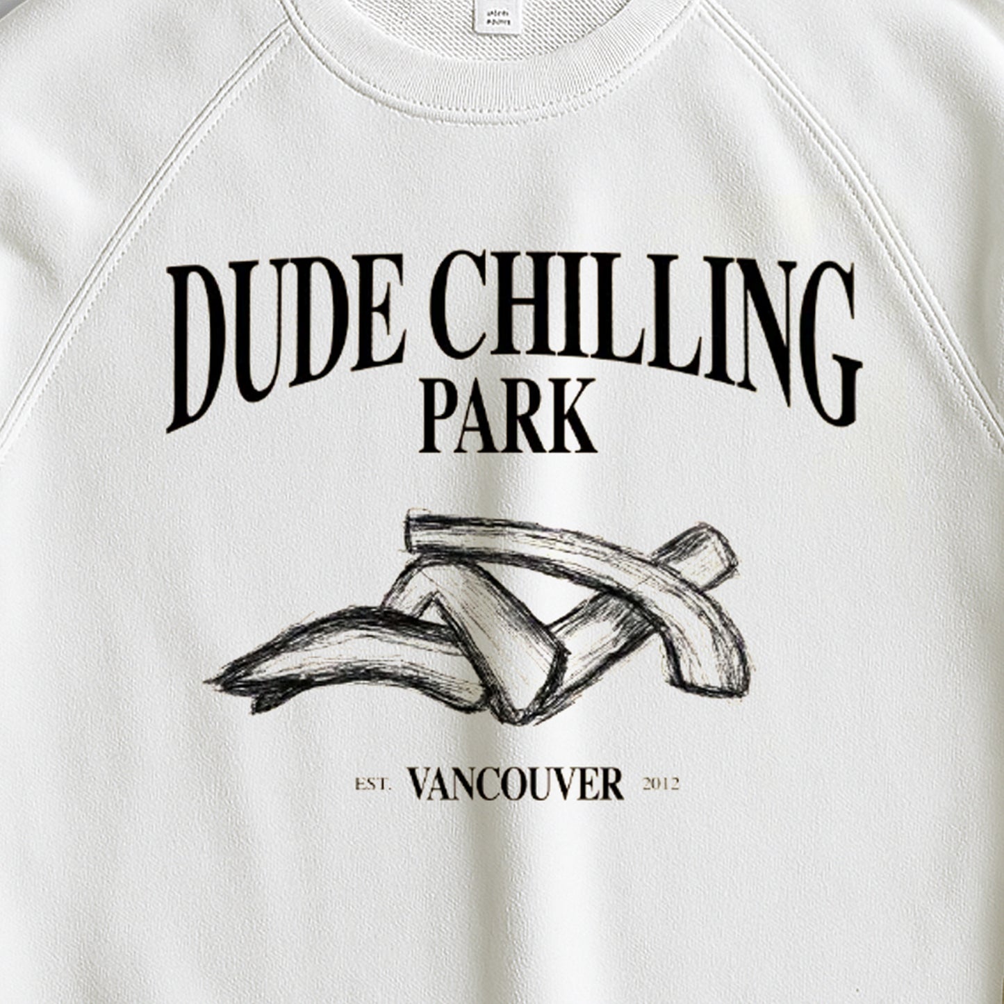 Dude Chilling Park Tourist Crewneck