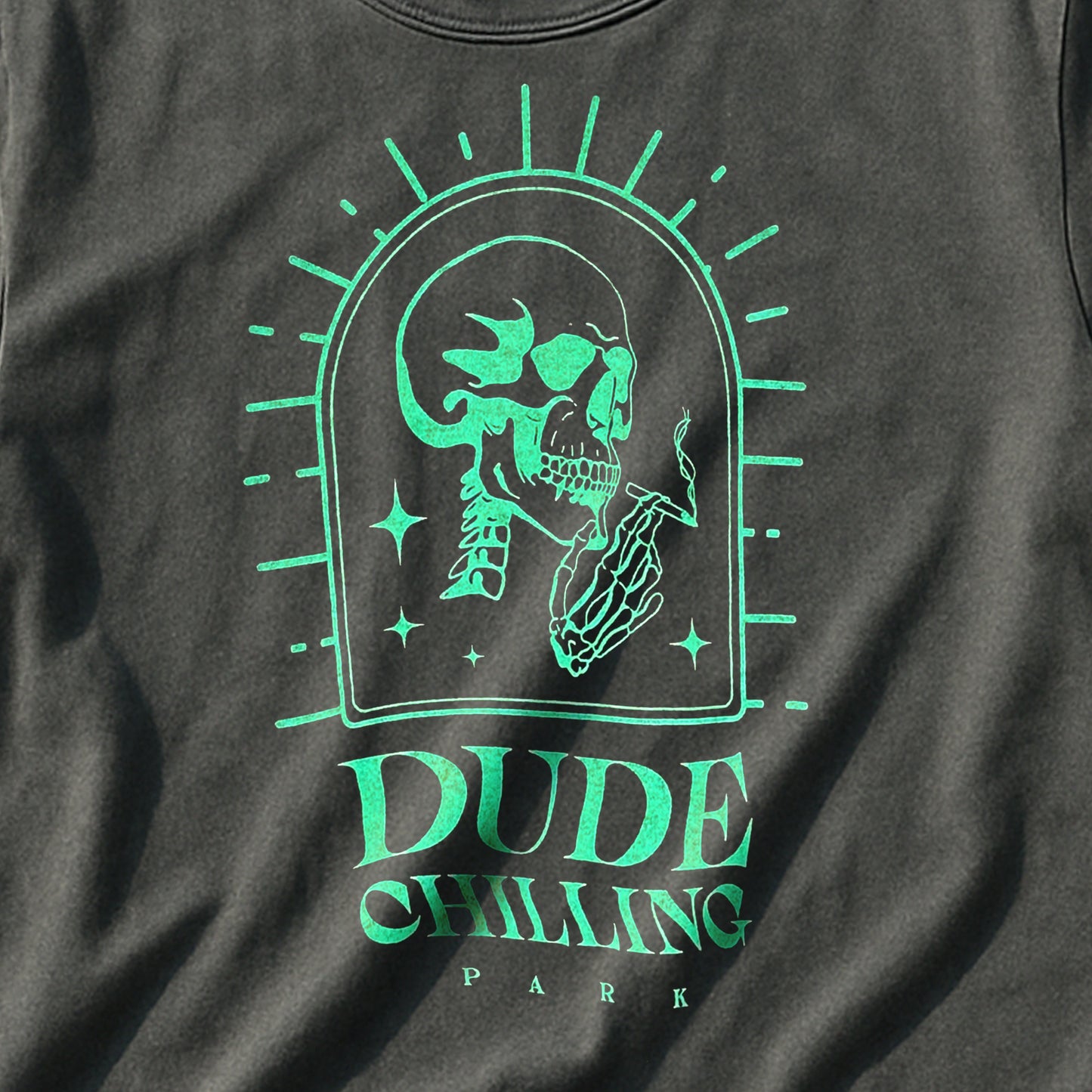 Dude Chilling Skeleton T-Shirt