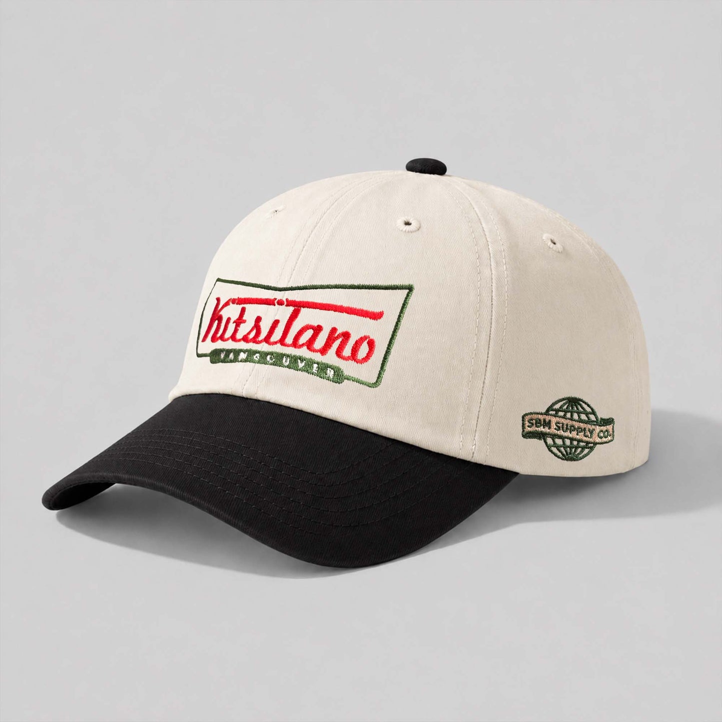 Kitsy Kreme Dad Hat (Cream/ Black)