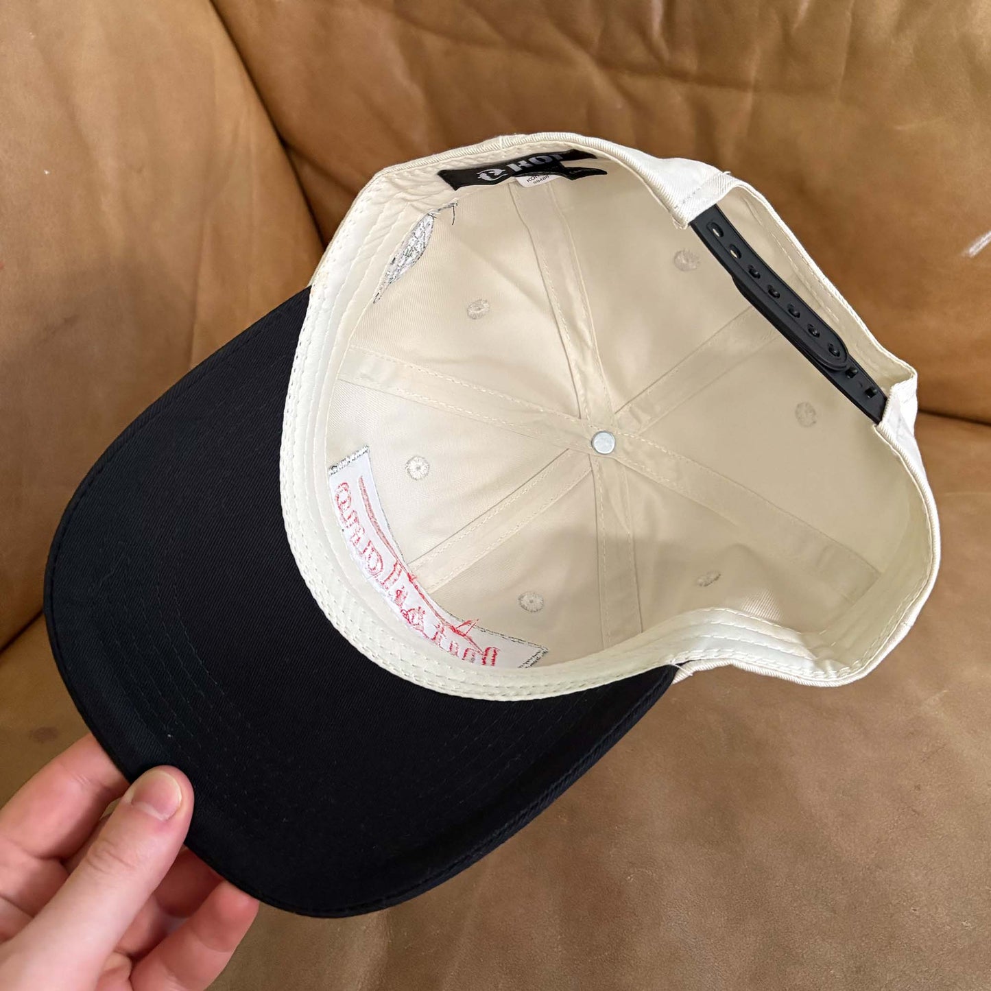 Kitsy Kreme Dad Hat (Cream/ Black)