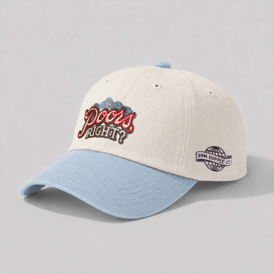 Poors, Right? Hat (Cream/Blue)