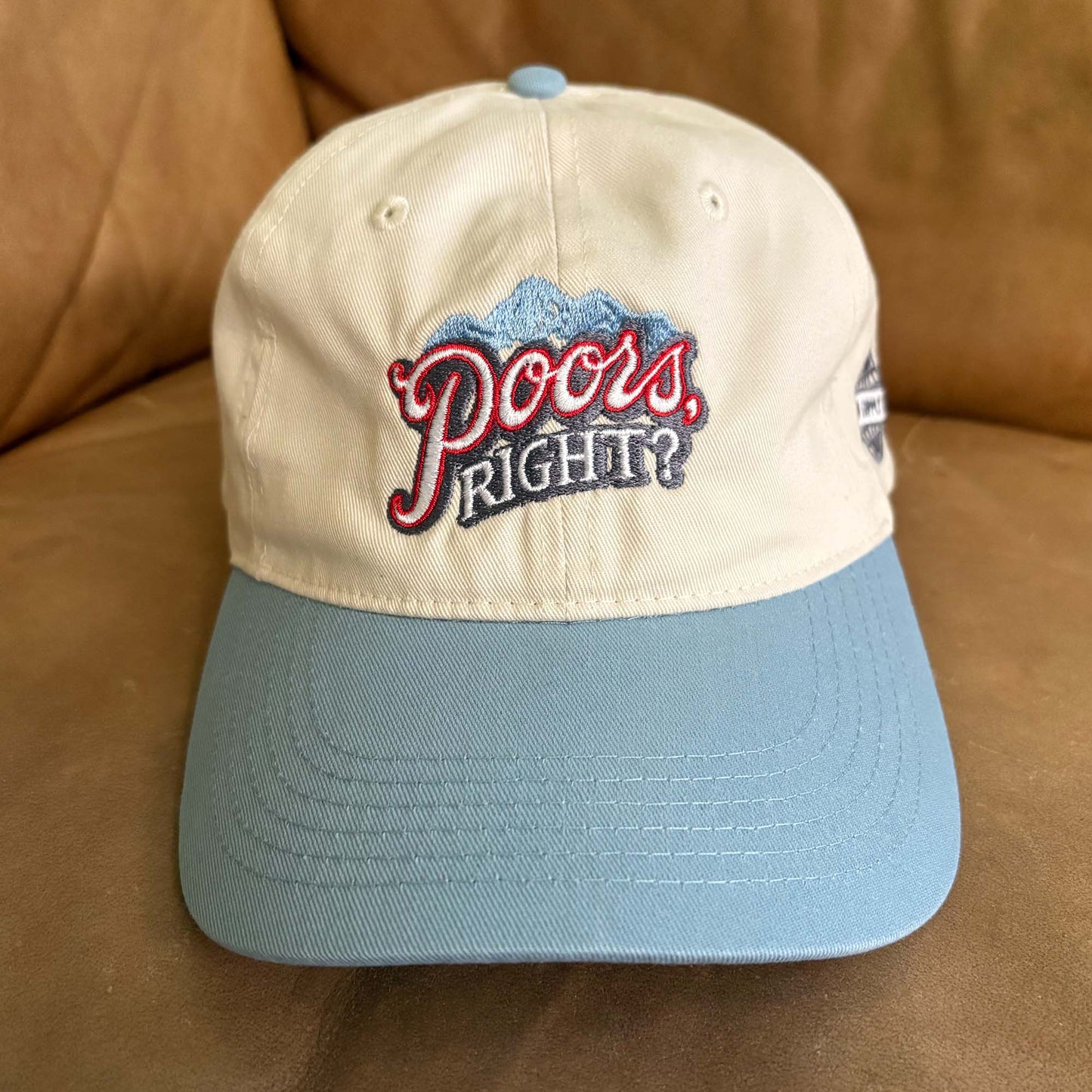 Poors, Right? Hat (Cream/Blue)