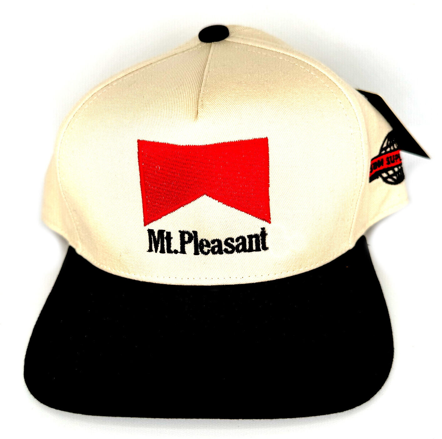 Mt. Pleasant 5-Panel Snapback (Cream/Black)