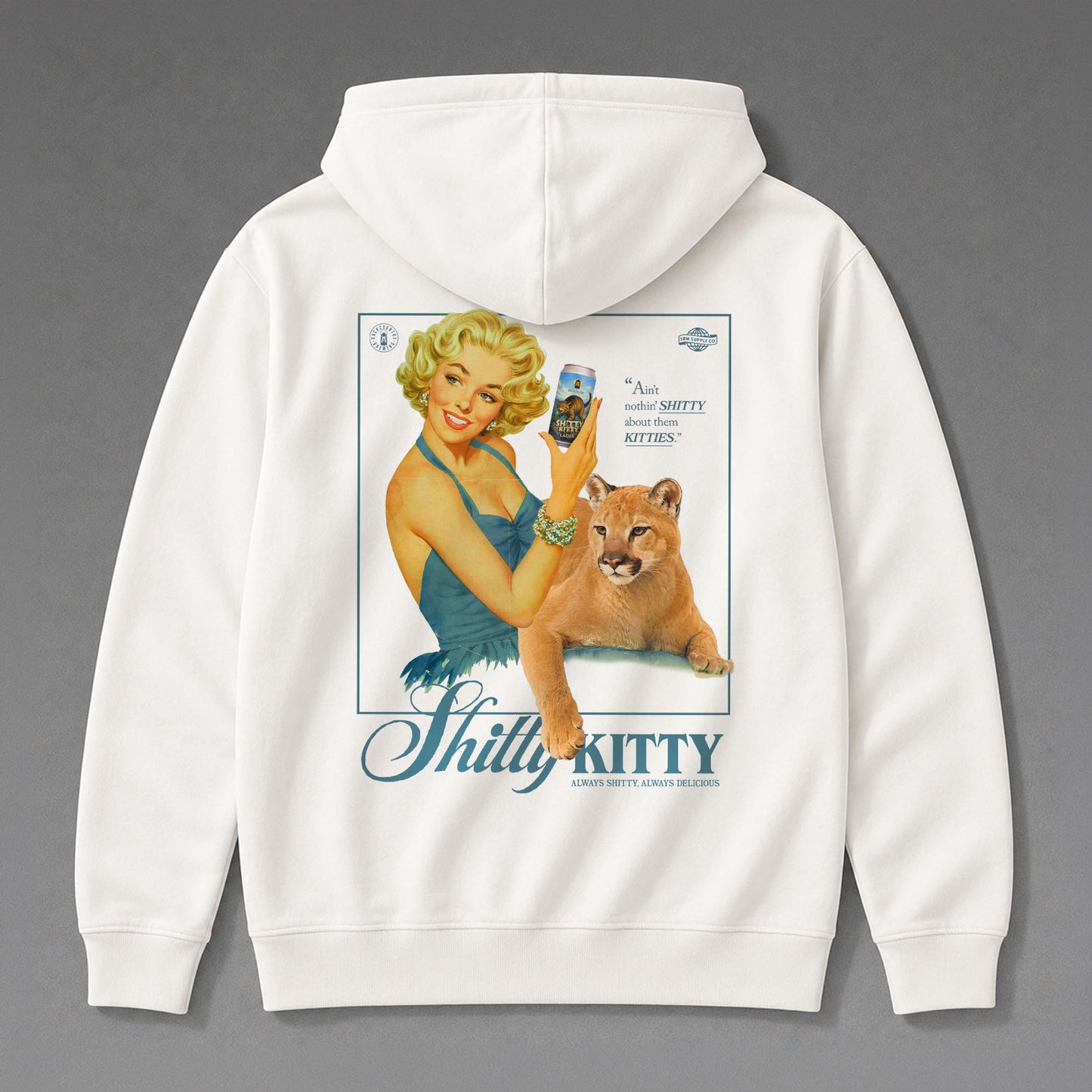 Shitty Kitties Pinup Girl Hoodie