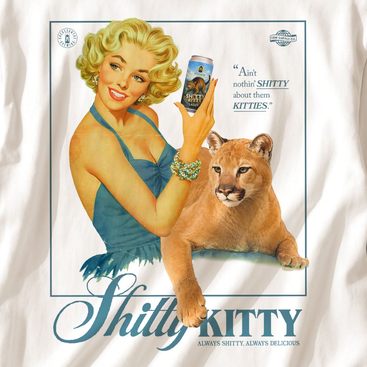 Shitty Kitty Pinup Girl T-Shirt