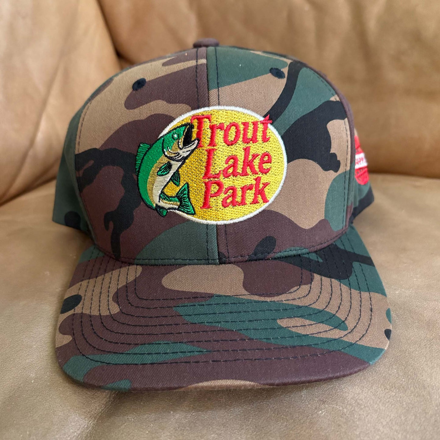 Trout Lake Pro Shop 5-Panel Snapback (Camo)