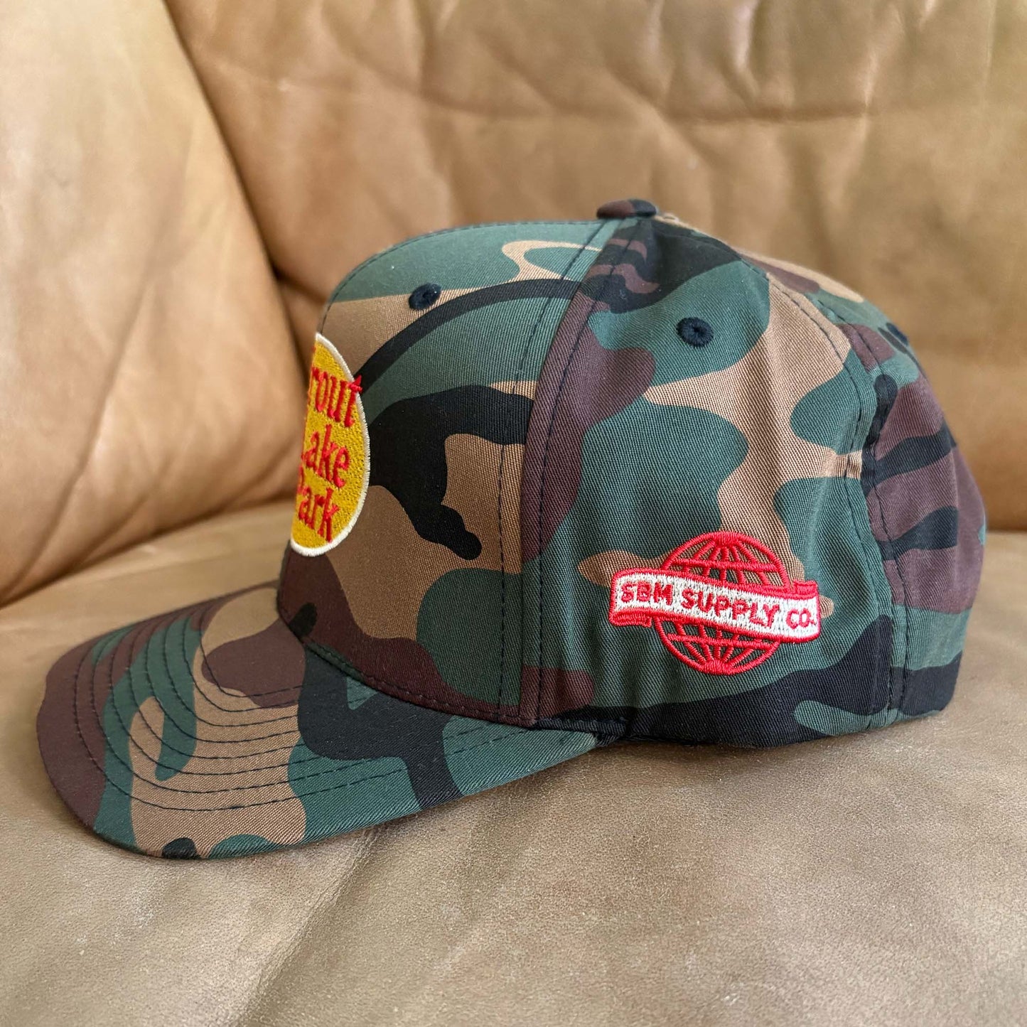 Trout Lake Pro Shop 5-Panel Snapback (Camo)