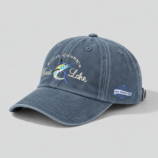Trout Lake Animal Dad Hat (Blue)