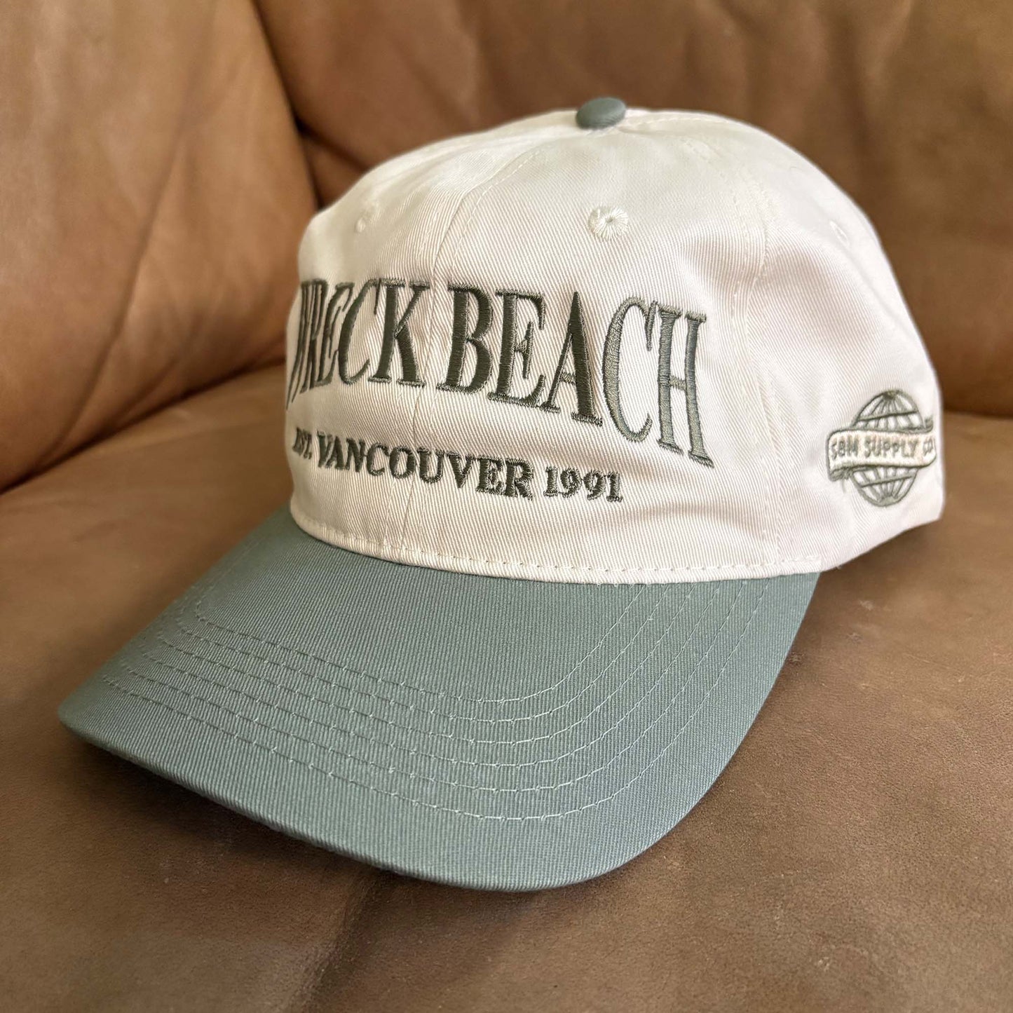 Wreck Beach Tourist Hat (Cream/ Sage)