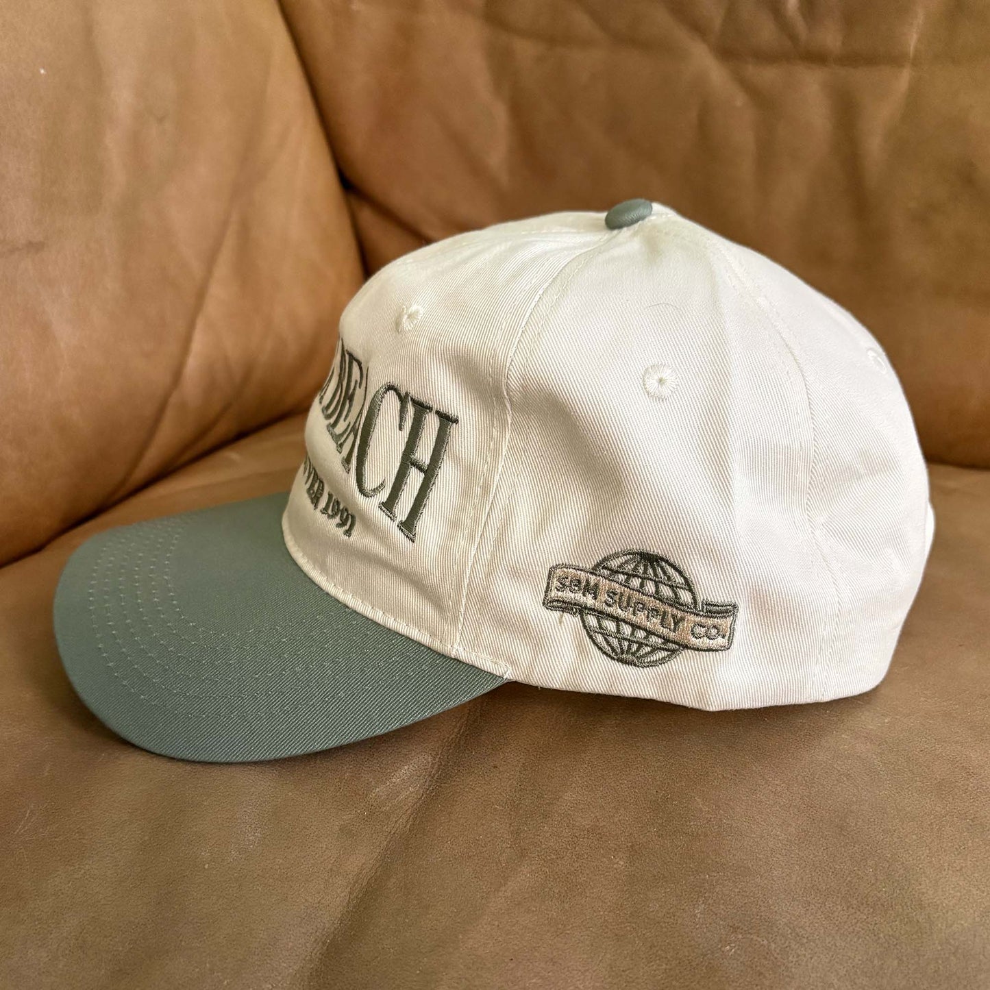 Wreck Beach Tourist Hat (Cream/ Sage)