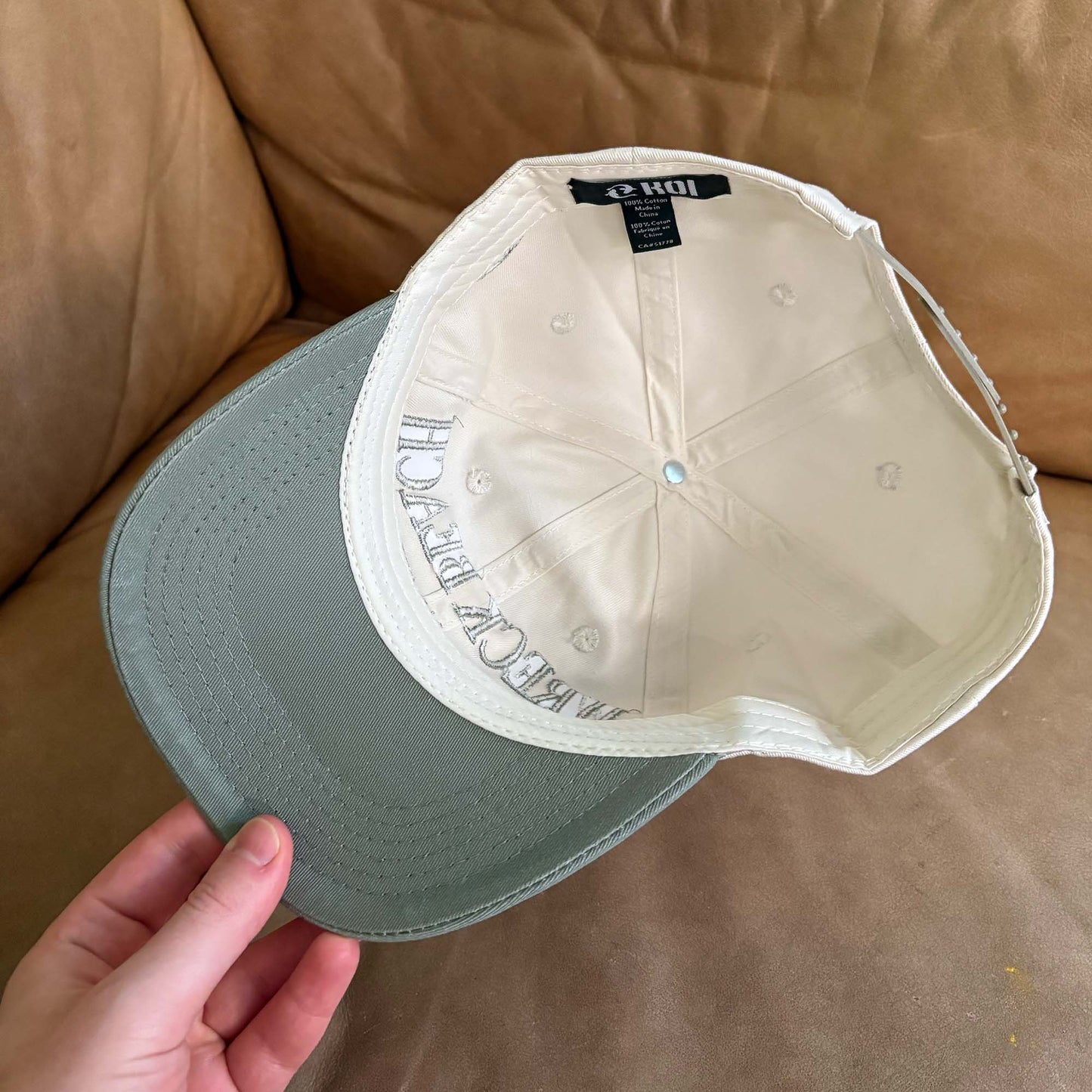 Wreck Beach Tourist Hat (Cream/ Sage)