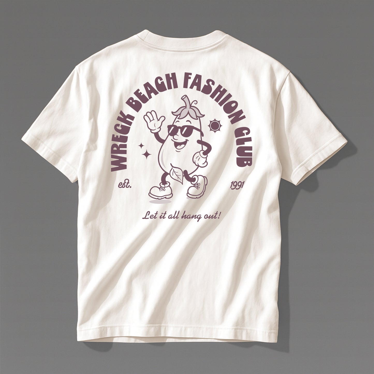 Wreck Beach Fashion Club Cartoon T-Shirt