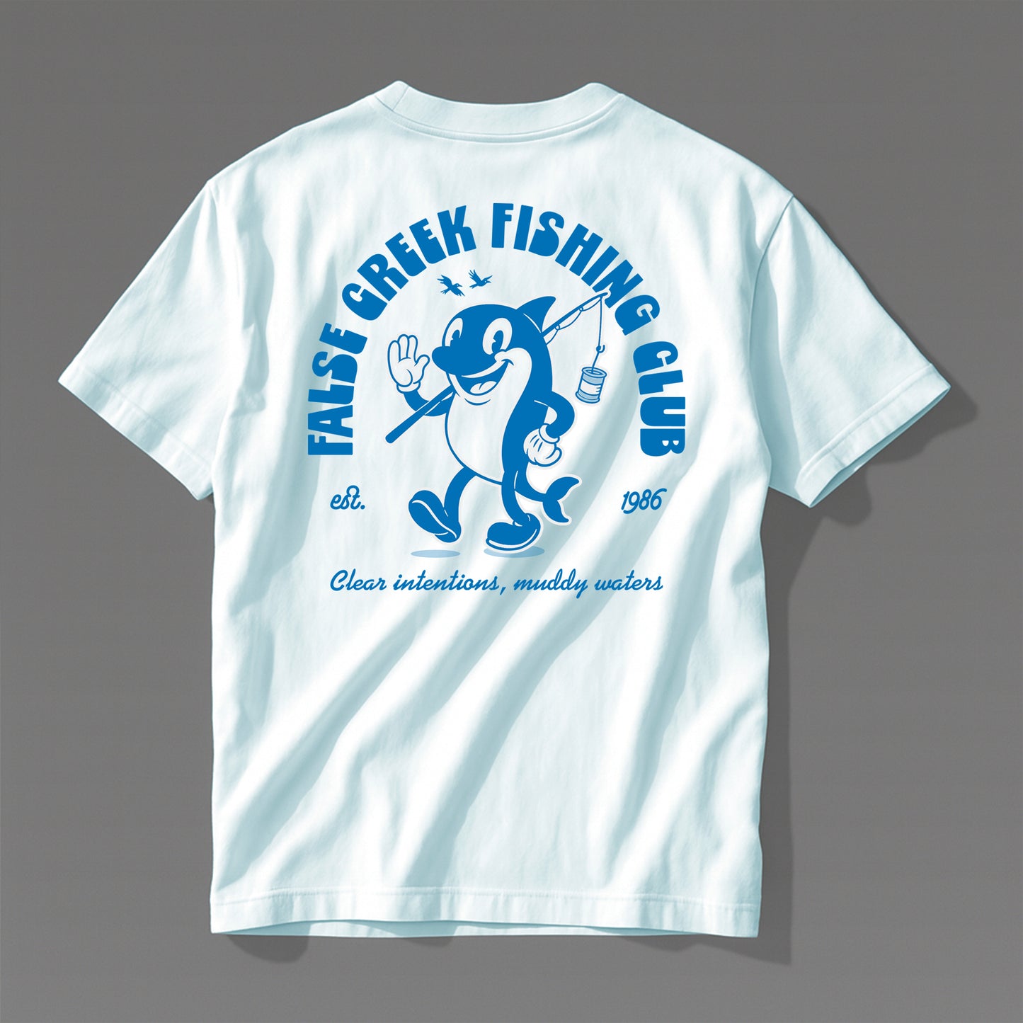 False Creek Fishing Club Cartoon T-Shirt